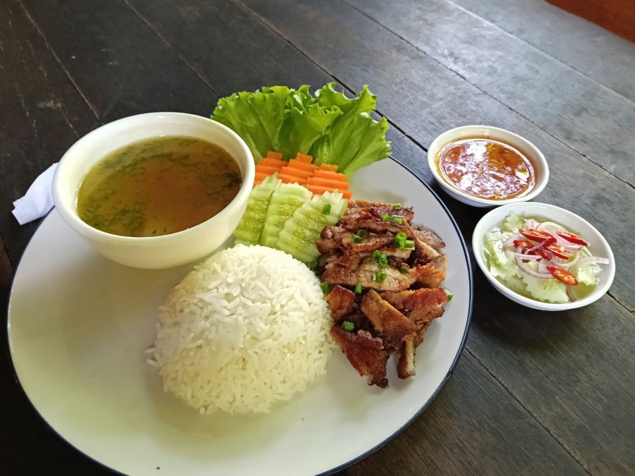Bai sach chrouk at Pomme Brewhouse, Siem Reap