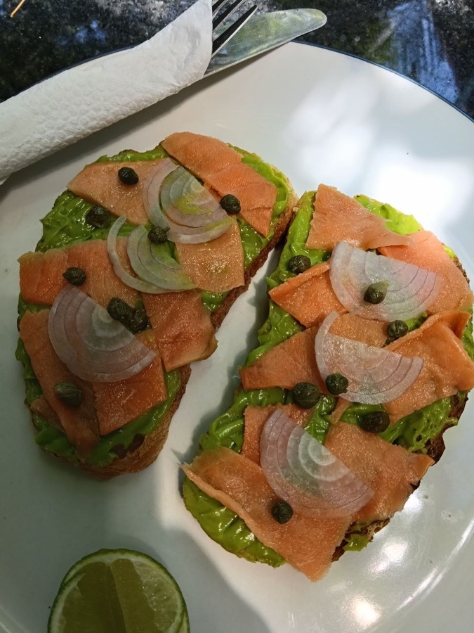 New Yorker avo toast at Pomme Brewhouse, Siem Reap