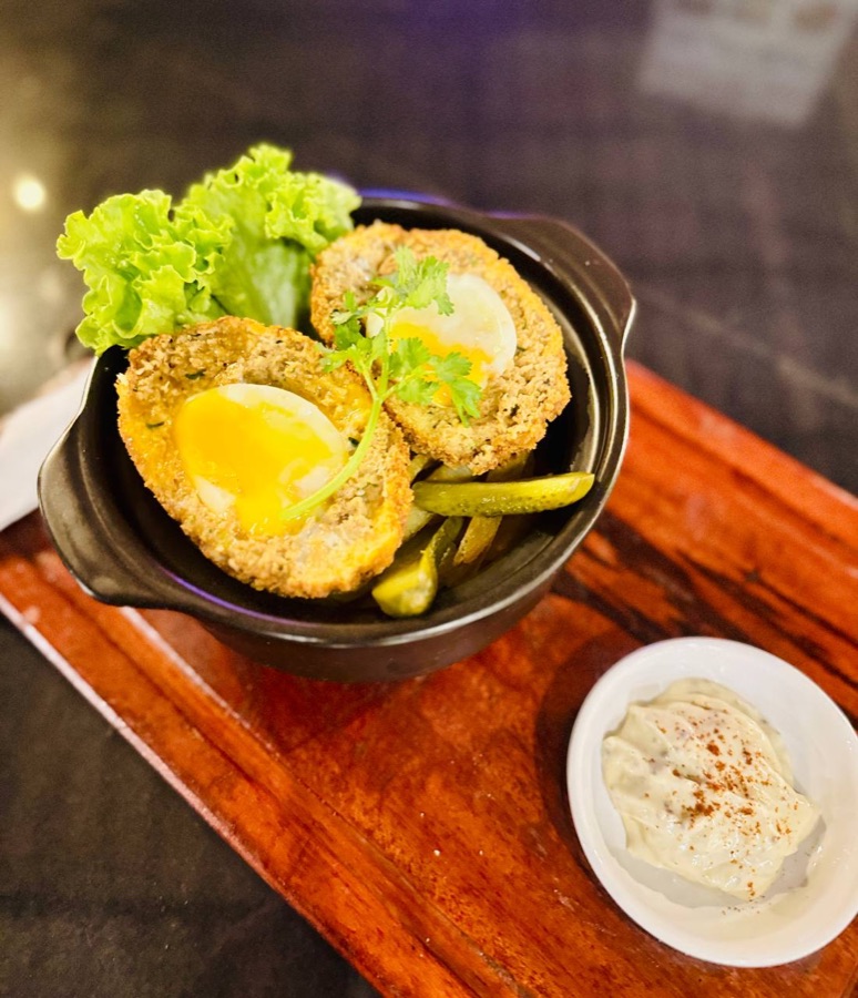 Scotch egg at Pomme Brewhouse, Siem Reap